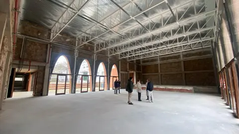 Futuro centro polivalente y espacio esc&eacute;nico de Moriles, en su primera fase (FOTO: cedida)