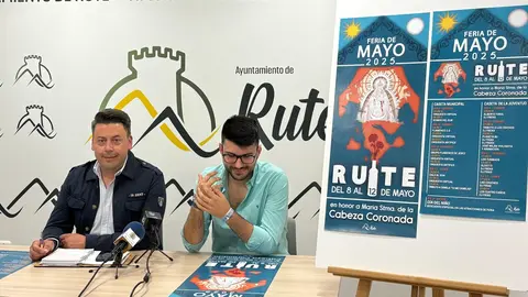 Presentación del cartel y el programa de la Feria de Mayo en Rute (FOTO: cedida)