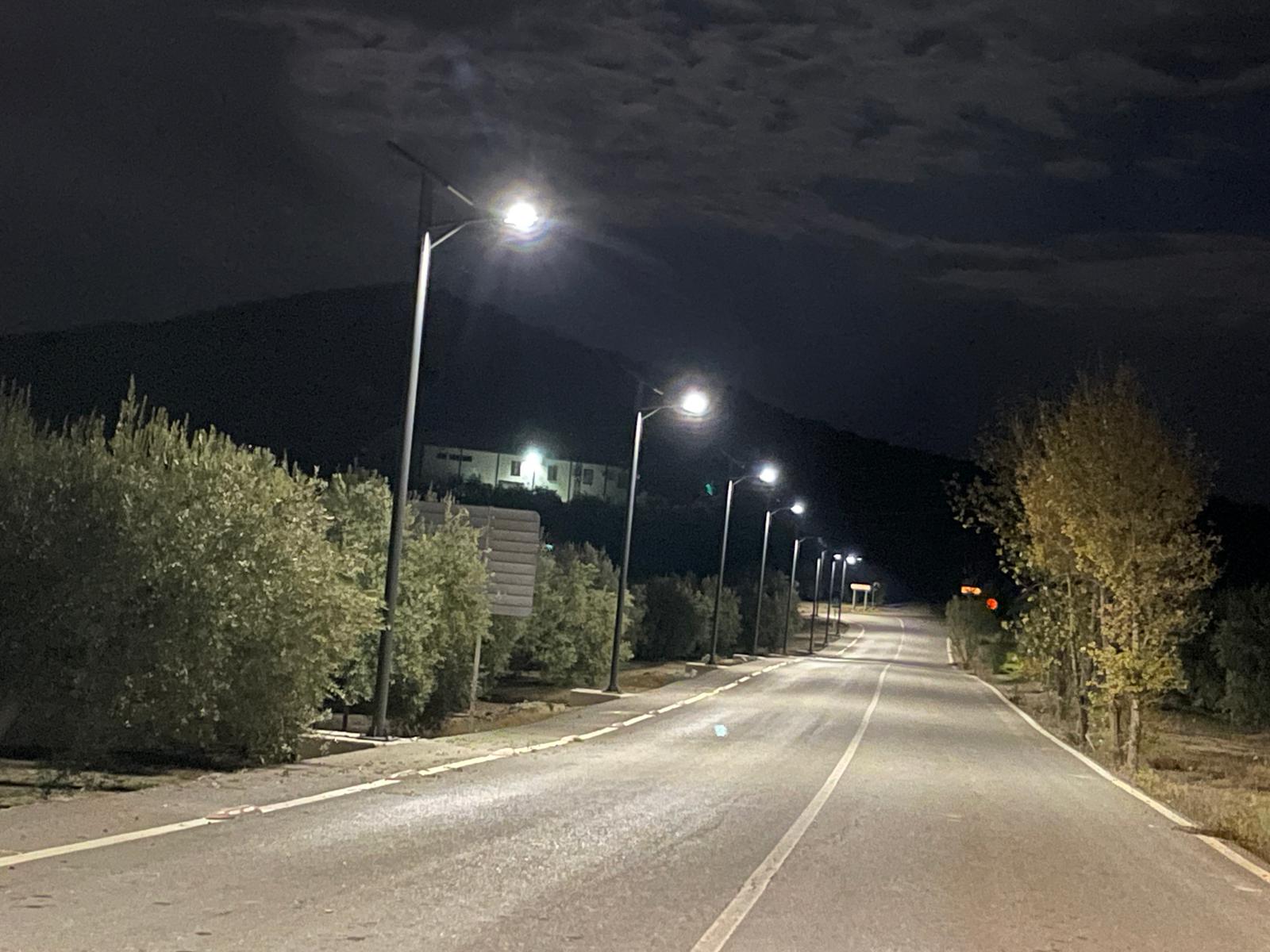 Nueva iluminación paseo peatonal de Fuente-Tójar (FOTO: cedida)
